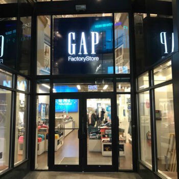 GAP Downtown Crossing retail store fit-out, including electrical construction and fire alarm installations.