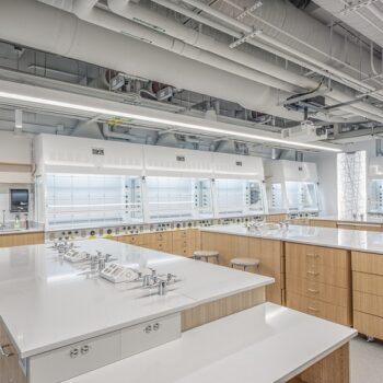8,000 square foot fit-out for Merkert Laboratory at Boston College.